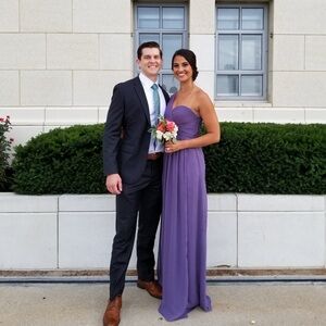 Weddington Way Purple One Shoulder Bridesmaids Dress